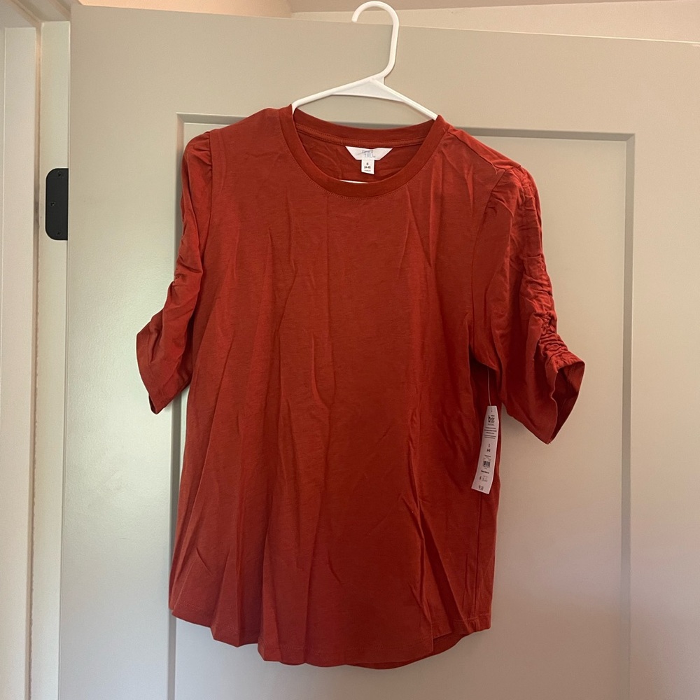 Women's Short Sleeve Rust Tee